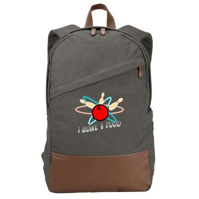 I Bowl For Food Cotton Canvas Backpack