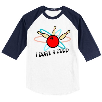 I Bowl For Food Baseball Sleeve Shirt