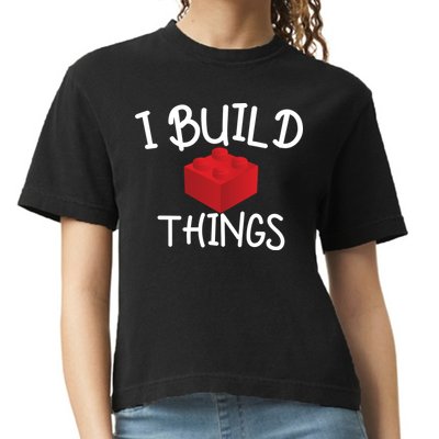 I Build Things Building Blocks Comfort Colors Boxy T-Shirt