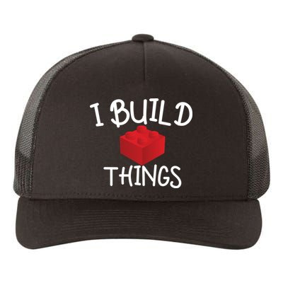 I Build Things Building Blocks Yupoong Adult 5-Panel Trucker Hat