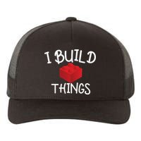 I Build Things Building Blocks Yupoong Adult 5-Panel Trucker Hat