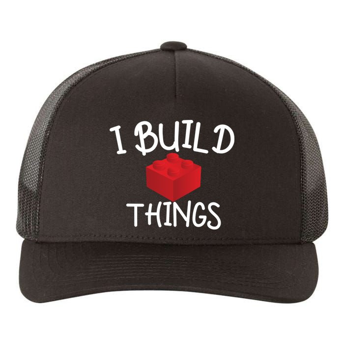 I Build Things Building Blocks Yupoong Adult 5-Panel Trucker Hat