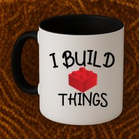 I Build Things Building Blocks Mug