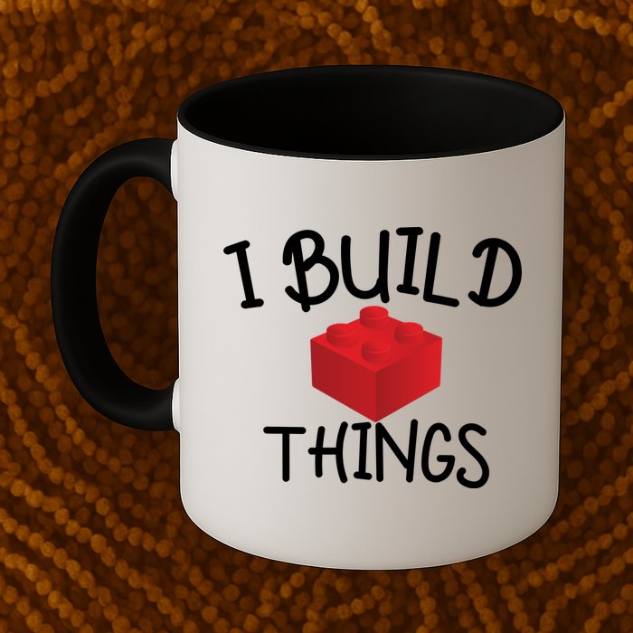 I Build Things Building Blocks Mug
