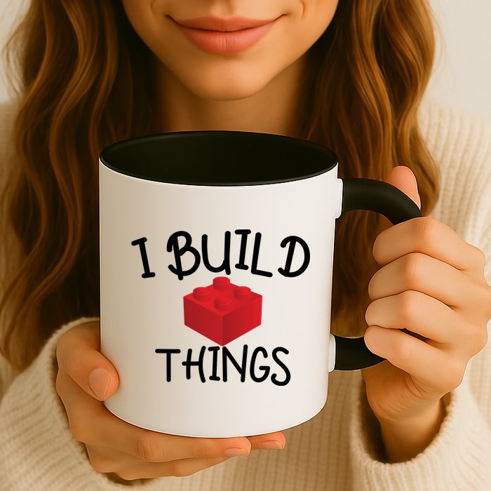I Build Things Building Blocks Mug