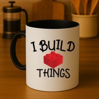 I Build Things Building Blocks Mug