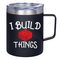 I Build Things Building Blocks 12oz Stainless Steel Coffee Mug