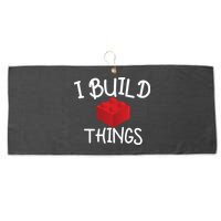 I Build Things Building Blocks Large Microfiber Waffle Golf Towel