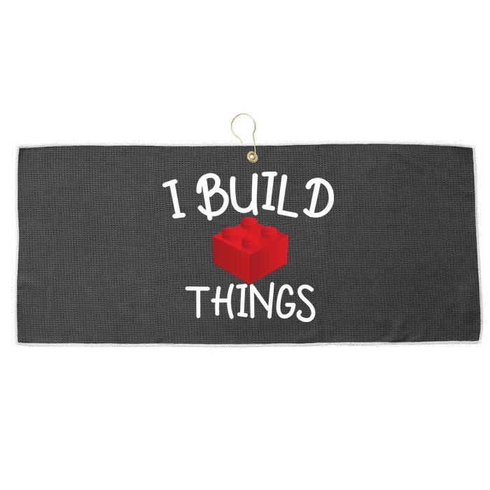 I Build Things Building Blocks Large Microfiber Waffle Golf Towel