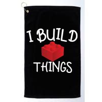 I Build Things Building Blocks Golf Towel
