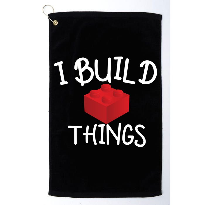 I Build Things Building Blocks Golf Towel
