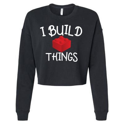 I Build Things Building Blocks Cropped Pullover Crew