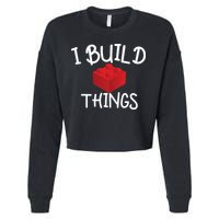 I Build Things Building Blocks Cropped Pullover Crew