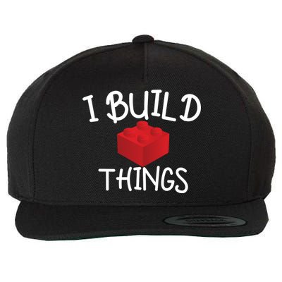 I Build Things Building Blocks Wool Snapback Cap