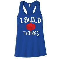 I Build Things Building Blocks Women's Racerback Tank