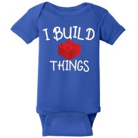 I Build Things Building Blocks Baby Bodysuit