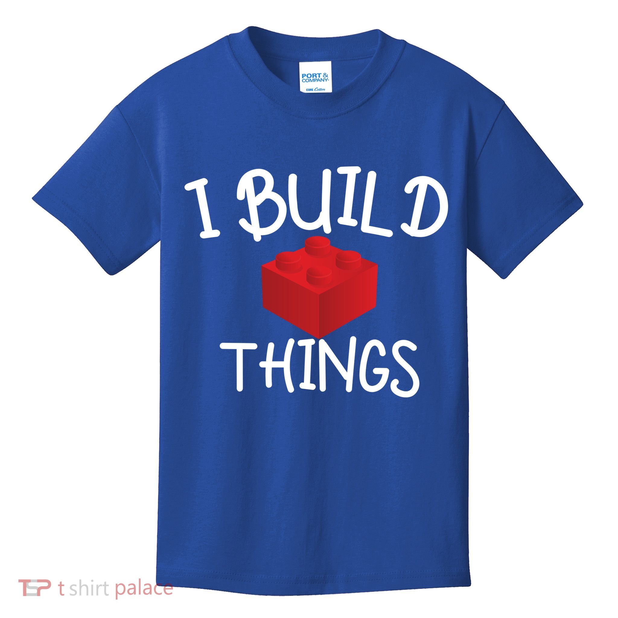 I Build Things Building Blocks Kids T-Shirt