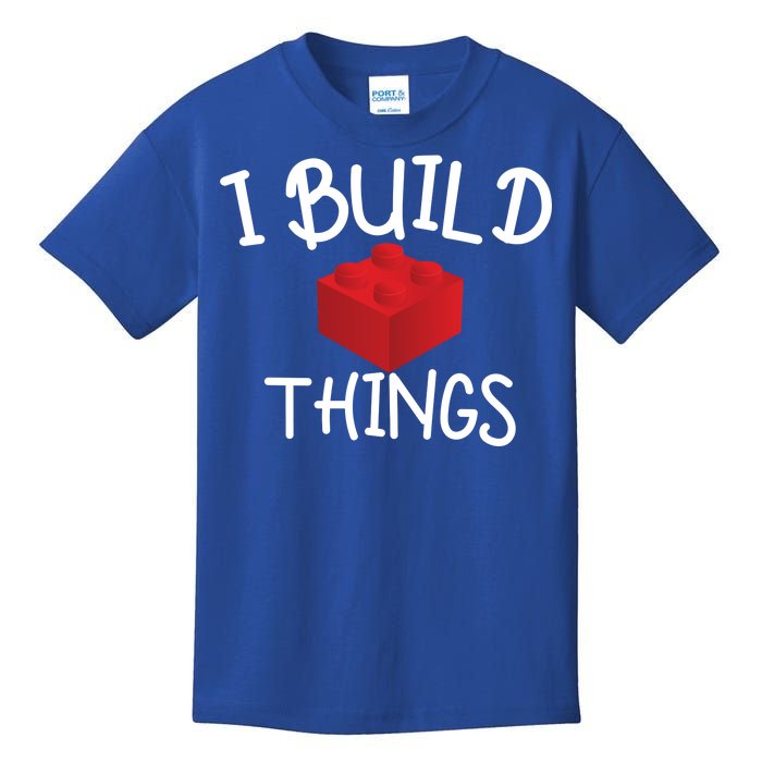 I Build Things Building Blocks Kids T-Shirt