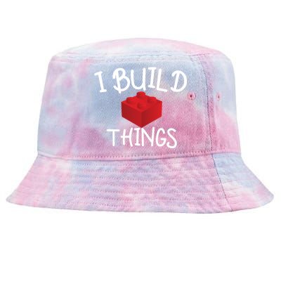 I Build Things Building Blocks Tie-Dyed Bucket Hat