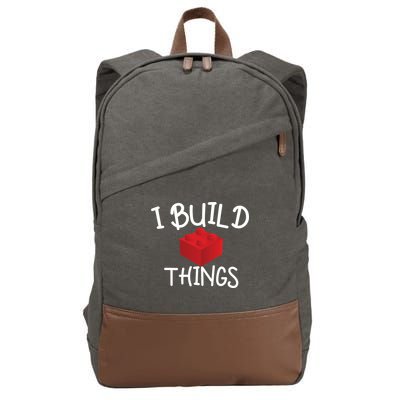 I Build Things Building Blocks Cotton Canvas Backpack