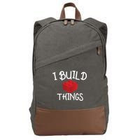 I Build Things Building Blocks Cotton Canvas Backpack