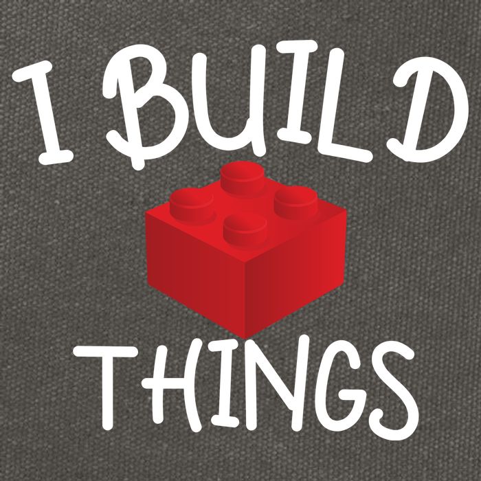 I Build Things Building Blocks Cotton Canvas Backpack