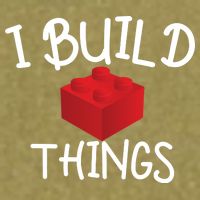 I Build Things Building Blocks Garment-Dyed Women's Muscle Tee