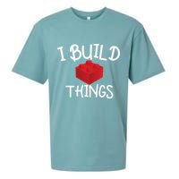 I Build Things Building Blocks Sueded Cloud Jersey T-Shirt