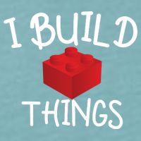 I Build Things Building Blocks Sueded Cloud Jersey T-Shirt