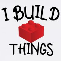 I Build Things Building Blocks Garment-Dyed Sweatshirt