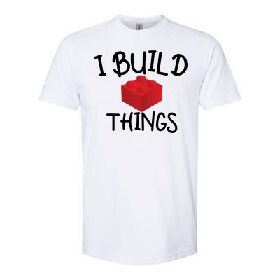 I Build Things Building Blocks Softstyle CVC T-Shirt