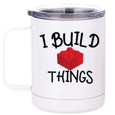 I Build Things Building Blocks 12 oz Stainless Steel Tumbler Cup