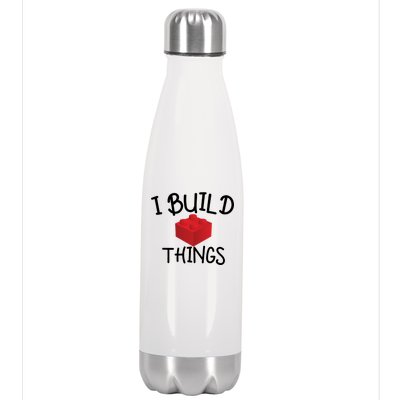 I Build Things Building Blocks Stainless Steel Insulated Water Bottle