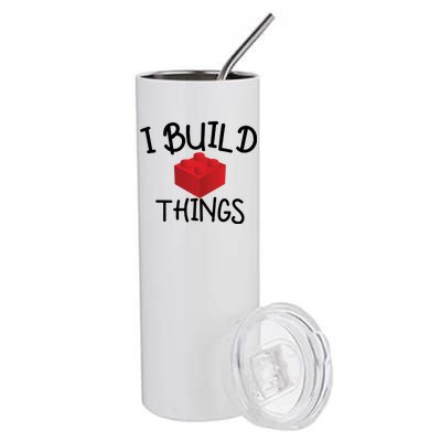 I Build Things Building Blocks Stainless Steel Tumbler