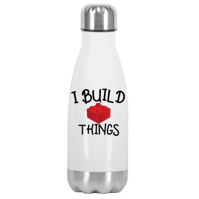 I Build Things Building Blocks Stainless Steel Insulated Water Bottle