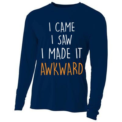 I Cam I Saw I Made It Awkward Cooling Performance Long Sleeve Crew