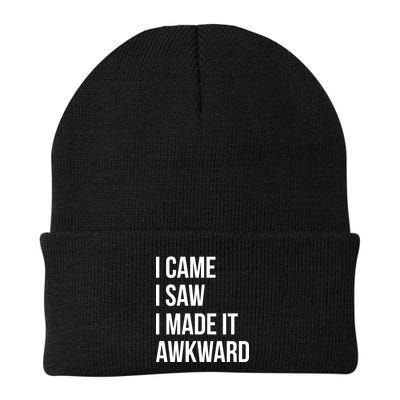 I Came I Saw I Made It Awkward Funny Beanie