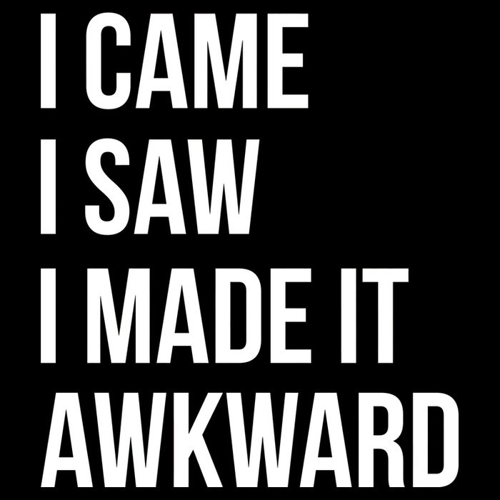 I Came I Saw I Made It Awkward Funny Drawstring Bag