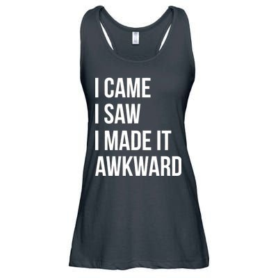 I Came I Saw I Made It Awkward Funny Ladies Essential Flowy Tank