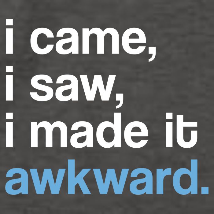 I Came I Saw I Made It Awkward Funny Meme Vector Backpack