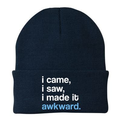 I Came I Saw I Made It Awkward Funny Meme Beanie