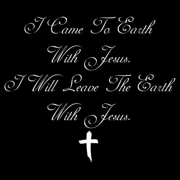 I Came To Earth With Jesus I Will Leave Earth With Jesus Apron