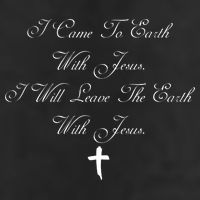 I Came To Earth With Jesus I Will Leave Earth With Jesus Golf Towel