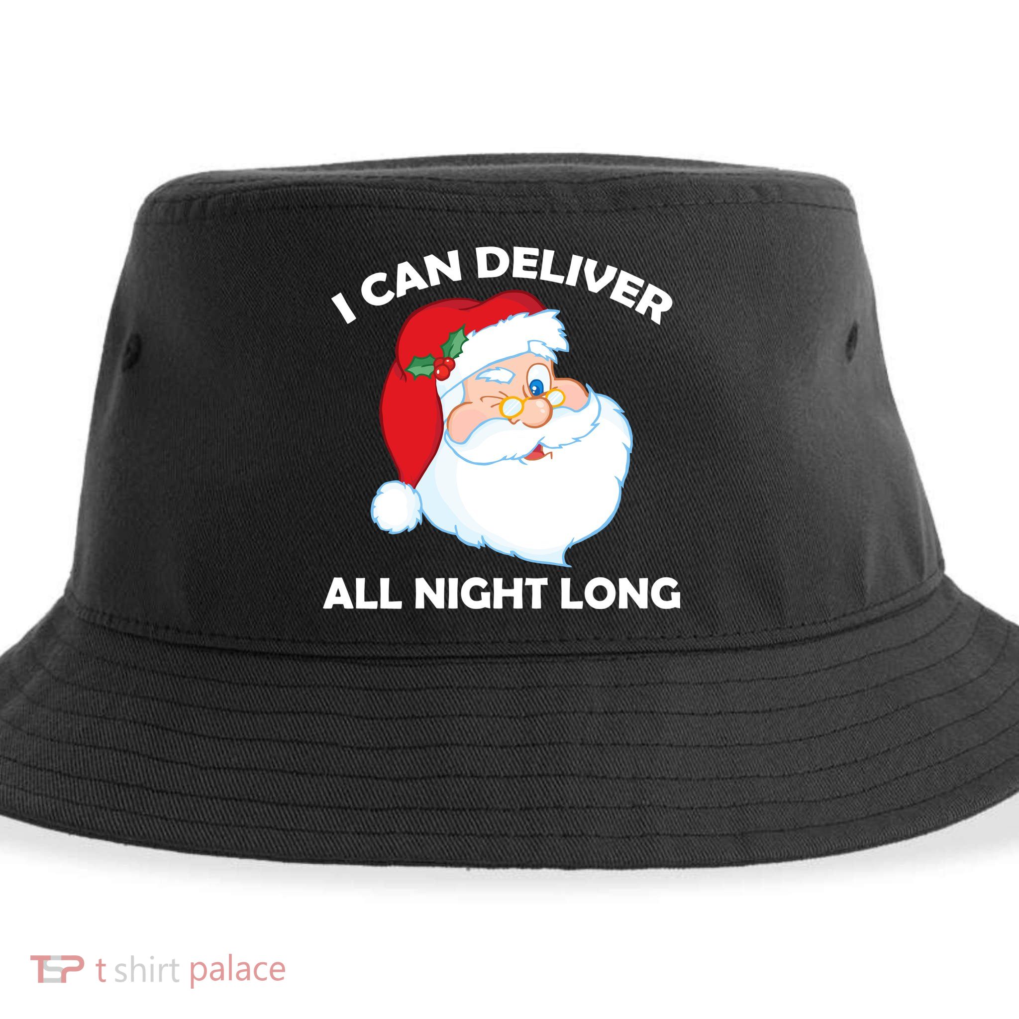 I Can Deliver All Night Long X-Mas Bad Santa Sustainable Bucket Hat