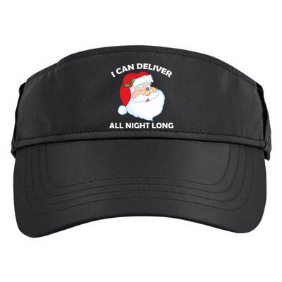 I Can Deliver All Night Long X-Mas Bad Santa Adult Drive Performance Visor