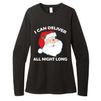 I Can Deliver All Night Long X-Mas Bad Santa Womens CVC Long Sleeve Shirt