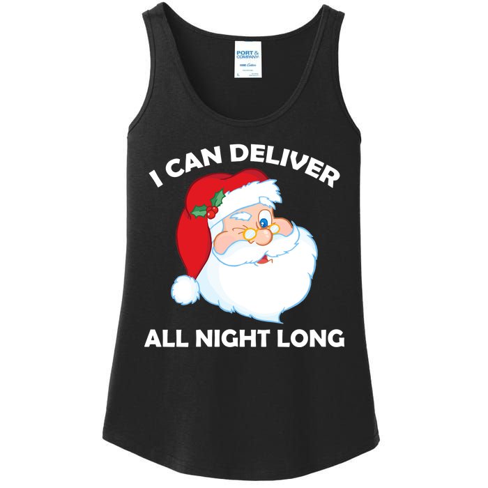 I Can Deliver All Night Long X-Mas Bad Santa Ladies Essential Tank