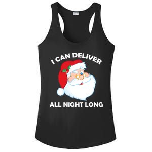 I Can Deliver All Night Long X-Mas Bad Santa Ladies PosiCharge Competitor Racerback Tank