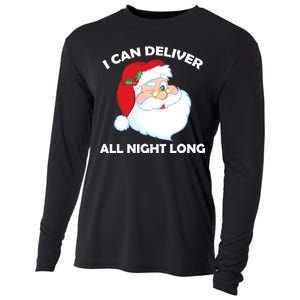 I Can Deliver All Night Long X-Mas Bad Santa Cooling Performance Long Sleeve Crew