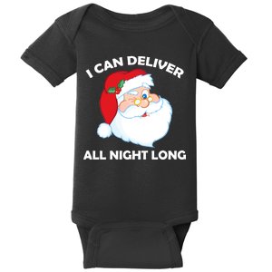 I Can Deliver All Night Long X-Mas Bad Santa Baby Bodysuit